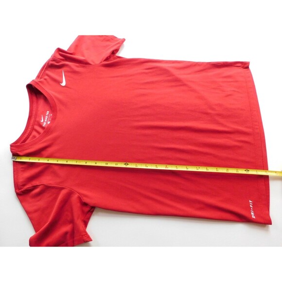 Nike Dri-Fit Men's T-shirt Size Small Red Short Sleeve - Picture 8 of 11
